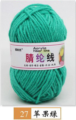 Hilo acrílico de cuatro hilos fibra persa modificada hilo de lana de poliéster hilo hecho a mano para niños 25g grupo 12 traje de color fabricante de hilo de bricolaje