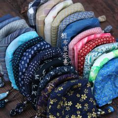 40色日系功夫茶具束口袋棉麻布袋主人杯陶瓷杯條紋收納包便攜收納