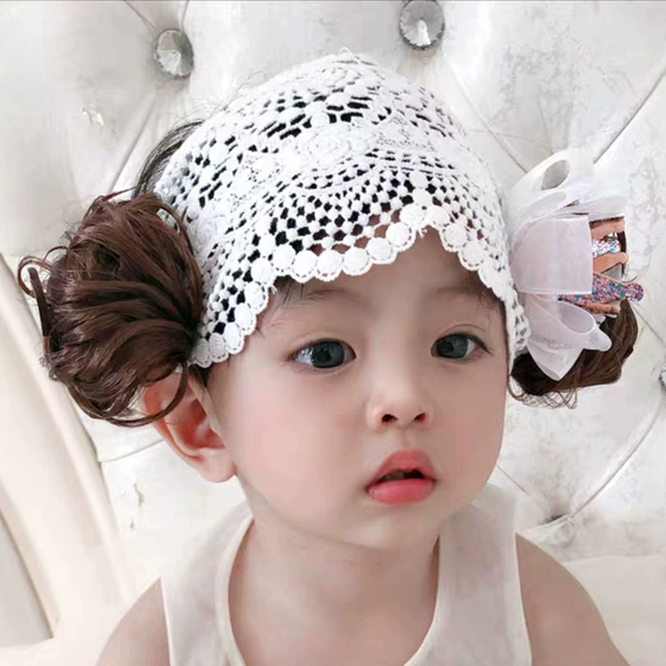 Children's bangs, headband, hair accessory with bow, hair mesh, Korean style, wholesale