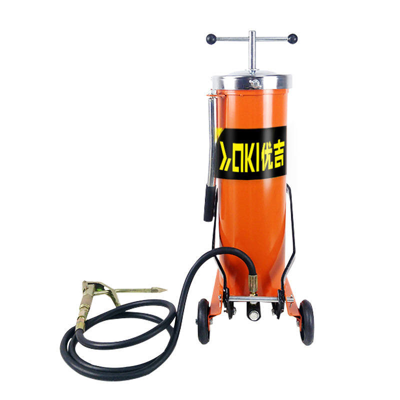 Venta al por mayor pedal mantequilla máquina pedal Tipo de alta presión engrasador camión mantequilla Máquina manual pequeño portátil 10L