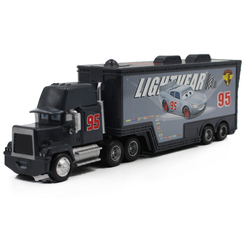 57 modelos de coches de juguete para niños, camiones de contenedor de tío McQueen, modelos de coches de carreras, lotes mixtos transfronterizos.