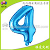 Balloon, blue letters and numbers, layout, 40inch