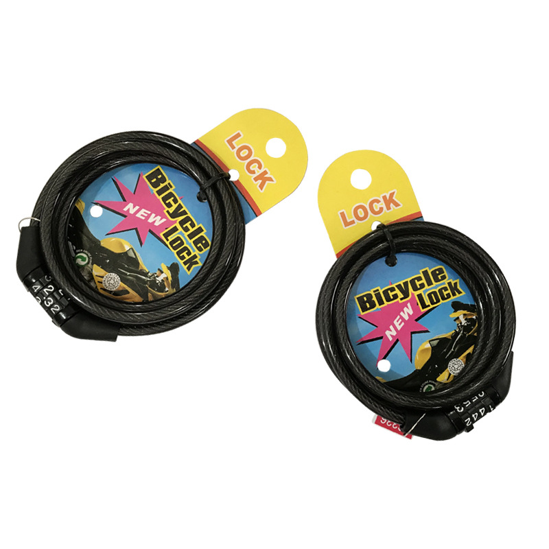 Čtyřmístné heslo pro horské kolo, řetězový zámek pro elektrická vozidla z ocelového lanka, ochrana proti krádeži jízdního kola, jezdecké vybavení_voghion.com