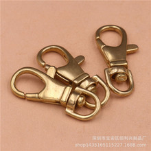 黄铜迷你纯铜钩扣钥匙扣铜狗扣纯铜按制扣手工皮具钥匙扣箱包配件