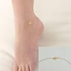 Fashionable accessory, ankle bracelet, European style, simple and elegant design