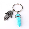 Fashionable crystal, pendant, metal multicoloured keychain