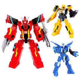 双钻巨神战击队3男孩变形玩具可动机器人冲锋爆裂旋天战击王儿童