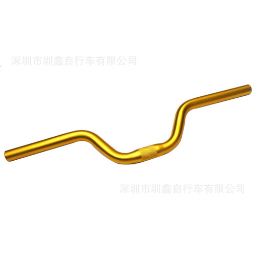 Cross-border dead speed bicycle aluminum alloy handlebar anode handlebar 25.4*520MM long 80MM high angle bicycle