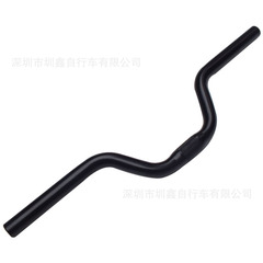 Cross-border dead speed bicycle aluminum alloy handlebar anode handlebar 25.4*520MM long 80MM high angle bicycle