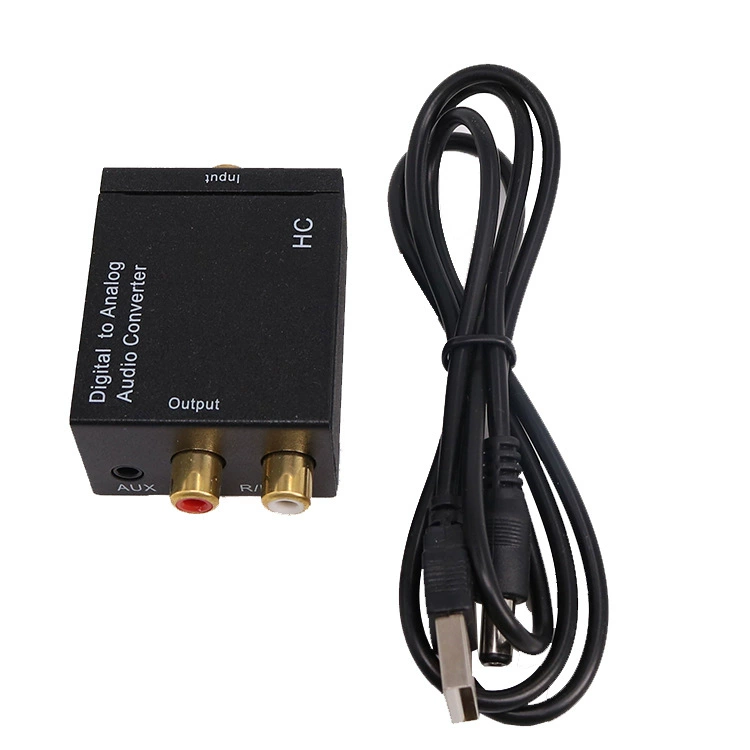 Digital coaxial rotor simulation optical fiber rotor analog audio converter 3.5mm audio decoder amplifier audio