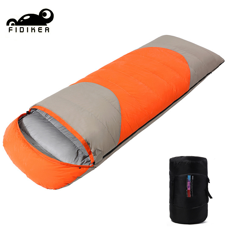 Wholesale Down Sleeping Bag Outdoor Adult Envelope White Duck Down Ultra Light Warm Portable Camping Travel Spliceable Double