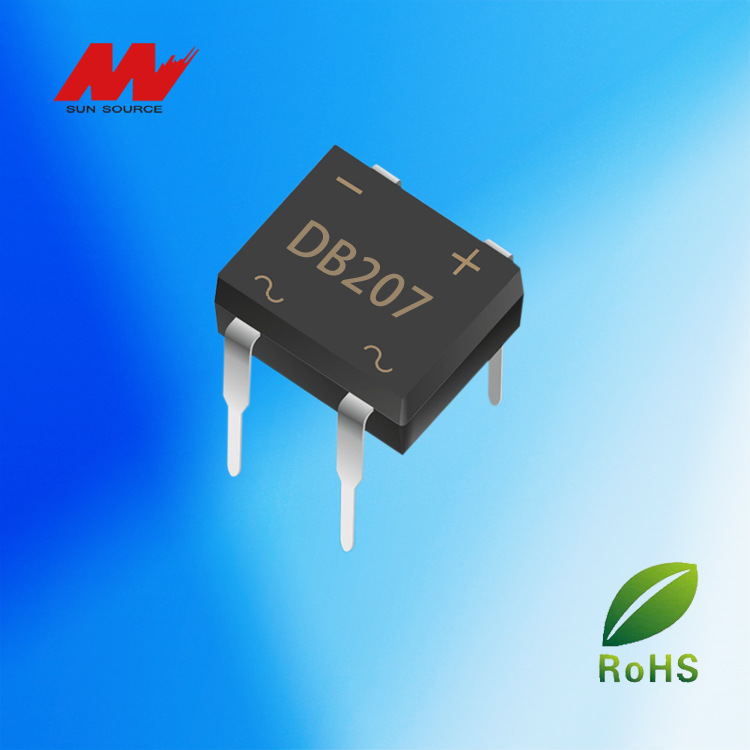 二极管整流器 插件 整流桥 DB207 2A 1000V DB-1 DB桥堆