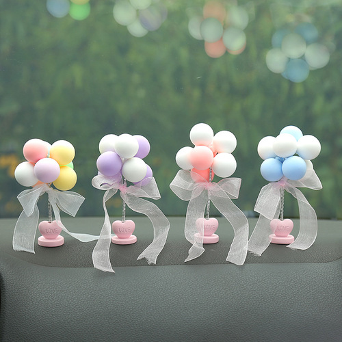 Internet celebrity romantic shaking head confession balloon car ornament creative personalized clay balloon