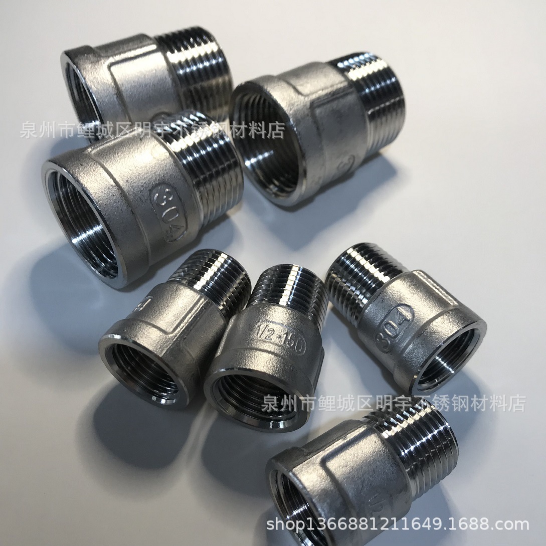 厂家直销304不锈钢铸件内外丝直通直接变径接头异径内丝DN401.5寸