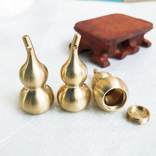 厂家批发黄铜葫芦钥匙扣挂件创意小号空心铜葫芦挂饰