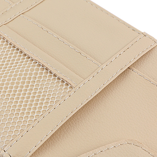 Car sun visor card holder eye clip zipper car ticket holder car mobile phone document holder storage bag