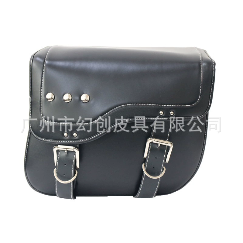 Новый водонепроницаемый солнцезащитный крем черный высококачественный кожаный мотоцикл боковая сумка универсальная сумка дорожная сумка боковая коробка