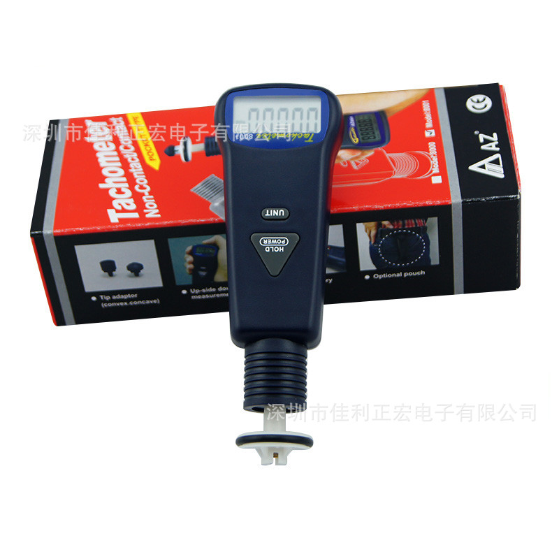 AZ8001接触式转速表 数显转速计手持转速仪 电机转速测速仪