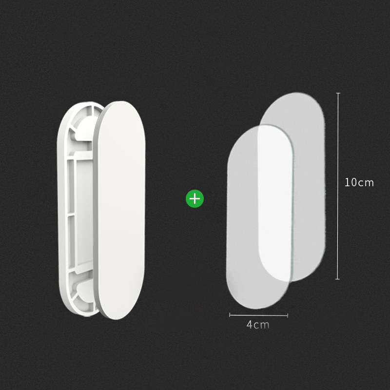 Row plug holder etiqueta de la pared colgante de almacenamiento sin fisuras fila Punch-free plug Board socket colgante de pared adhesivo