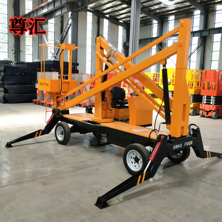 曲臂车移动柴油机行走电动高空作业车路灯维修用曲臂式升降平台厂