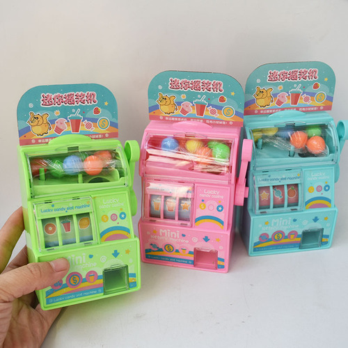Children's Fruit Prize Machine Toy Mini Lucky Draw Game Machine Lottery Machine Kids Pretend Play Fun Toy