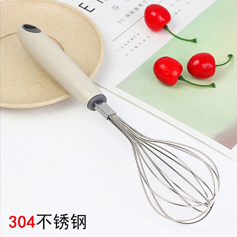 Batidor de huevos manual Longxiang, batidor de huevos de acero inoxidable 304, utensilios de cocina para el hogar, fabricante de palos para revolver masa