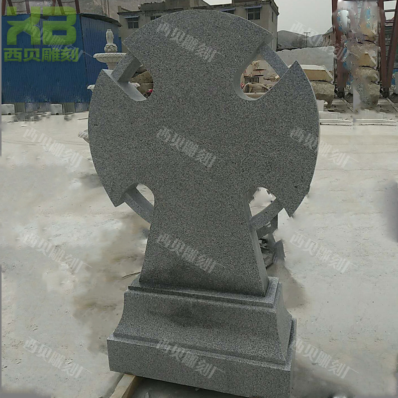 石雕简约板式墓碑厂家 陵园石碑 自然大理石欧式雕花石碑