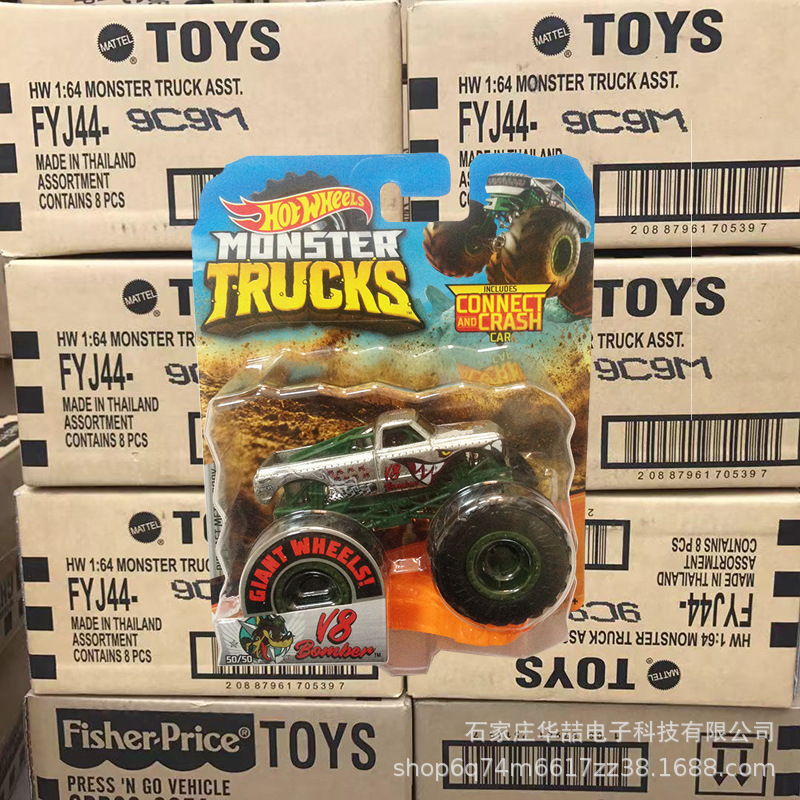 Hot Wheels Wild Big Foot Series Alloy Car Off-road Vehicle Racing Boy Toy Car Model FYJ44