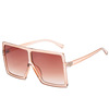 Trend glasses, fashionable multicoloured sunglasses, European style, plus size