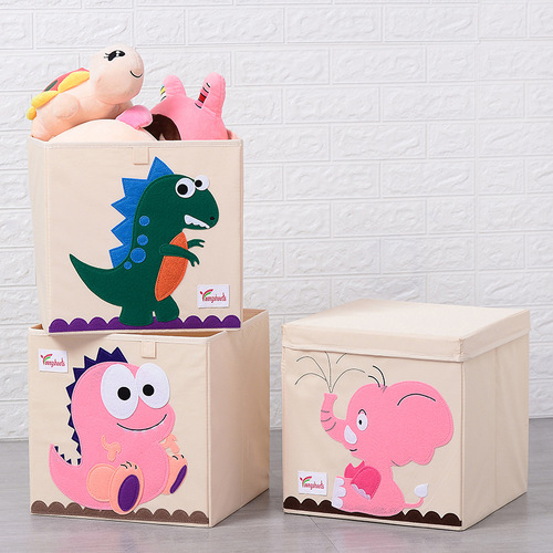 Storage box fabric children's toys household debris sorting box clothes wardrobe storage box foldable storage basket