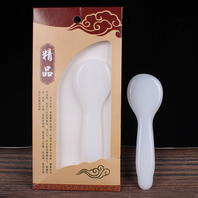 [面部脸部全身通用经络水晶拨经棒点穴笔鱼形刮脸拨筋棒玉石按摩板]