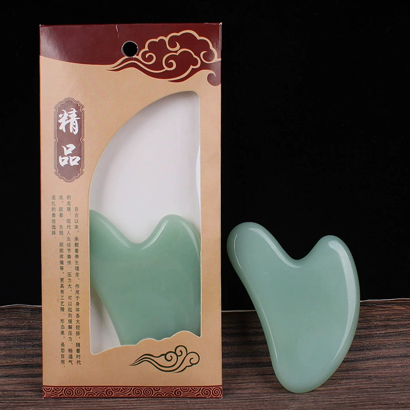[面部脸部全身通用经络水晶拨经棒点穴笔鱼形刮脸拨筋棒玉石按摩板]
