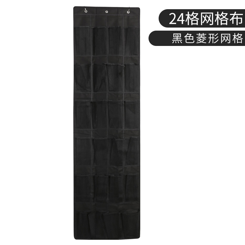 Bolsa de almacenamiento colgante multifuncional para dormitorio, no tejida, 24 rejillas, bolsa de almacenamiento para puerta de dormitorio de niñas, almacenamiento de zapatos colgante