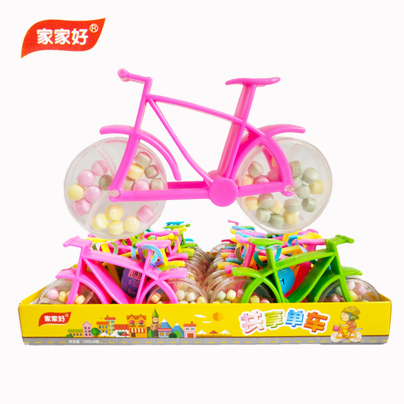 Toy candy sharing bicycle tablet candy creative online red candy wholesale children's reward fruit candy leisure fun candy