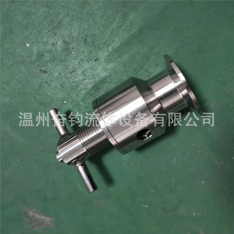 奋钧 管件 304不锈钢卫生级快装卡箍式手动排气阀