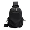 Men's one-shoulder bag, sports waterproof bag, nylon street chest bag, bag strap, small bag, backpack, Korean style