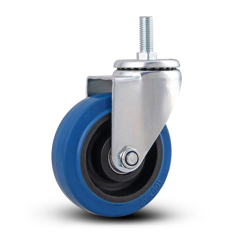 3-inch, 4-inch, 5-inch elastic rubber universal wheels, silent carts with brakes, flatbed carts, universal directional heavy-duty casters