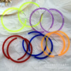 The same exaggerated nightclub wind C -shaped half -circle acrylic semi -transparent fluorescent earrings earrings wholesale