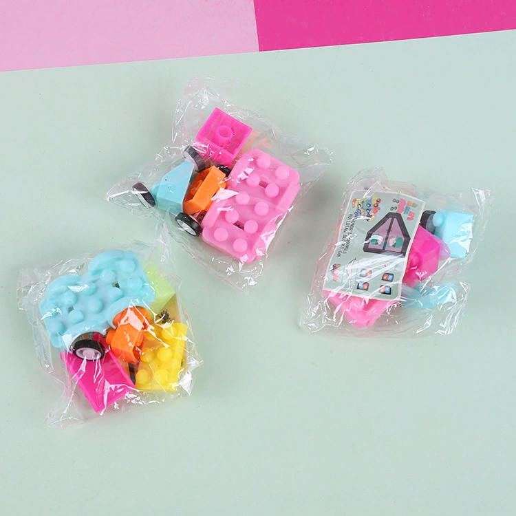 Мультяшный маленький конструктор, детская машина для детского сада, тренировка, капсульная игрушка, раннее образование