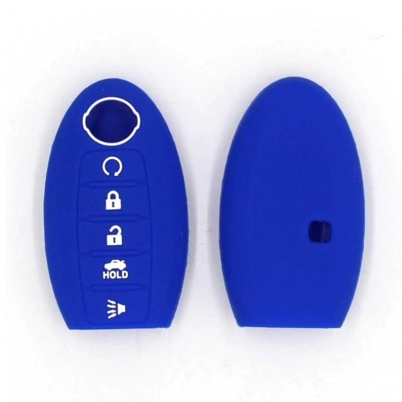 Подходит для Nissan Smart 5-клавишный силиконовый набор ключей Teana Qashqai Loulan чехол для ключей от автомобиля