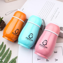 Best-selling stainless steel insulated cup, double-layer minimalist large belly cup for student-made gifts, cartoon water cup wholesale