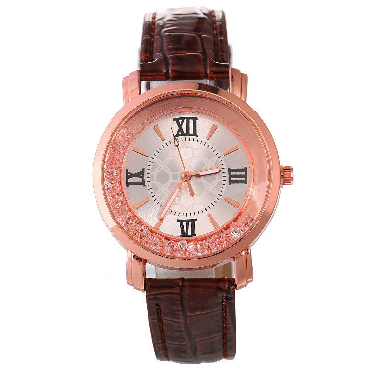 Una pieza de entrega estilo coreano moda casual reloj de estudiante regalo de diamantes de imitación de las mujeres en vivo reloj de cuarzo correa de reloj