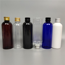 100ml铝盖塑料 pet分装空瓶液体试剂旅行分装瓶金属铝盖瓶便携装