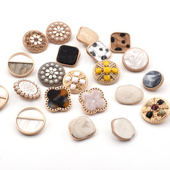 金屬紐扣 點油手縫金屬扣子 女士小香風羊絨大衣風衣外套裝飾紐扣