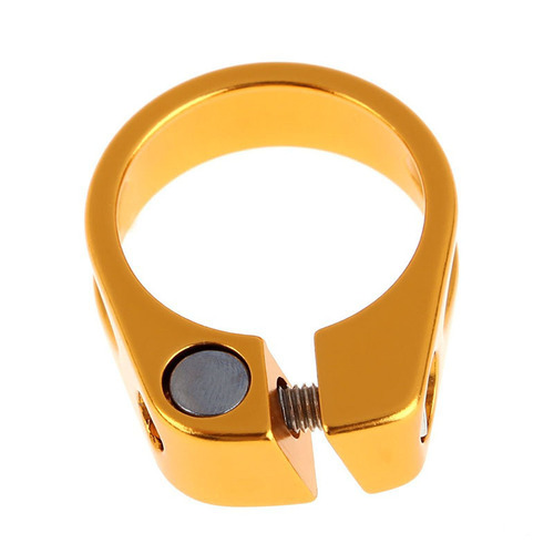 Mountain bike seat tube clamp 34.9 screw hollow seat post clamp bicycle seat tube clamp aluminum alloy tube clamp