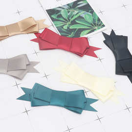 批发涤纶丝带燕尾蝴蝶结 高档礼品包装礼盒双面胶织带蝴蝶结