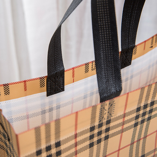 Non-woven handbag printing logo laminated advertising handbag education promotion shopping bag printing