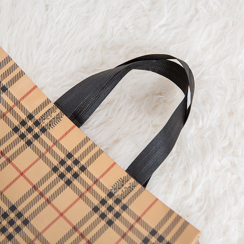 Non-woven handbag printing logo laminated advertising handbag education promotion shopping bag printing