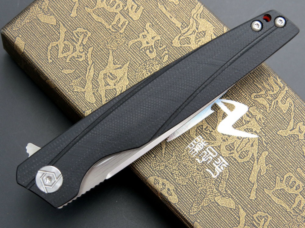Nueva CH3007 plegable cuchillo de acero D2 + G10 mango de bolsillo cuchillo de caza que acampa cuchillo de fruta al aire libre EDC herramienta