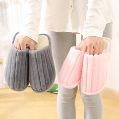 New Bowknot Autumn/Winter Cotton Slippers Home Indoor Shoes Thick Floor Anti-Slip Fluffy Couple Cotton Slippers Wholesale